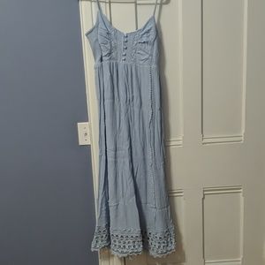 Crochet Detail Maxi Maternity Dress